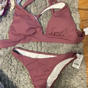 NWT dark purple bikini